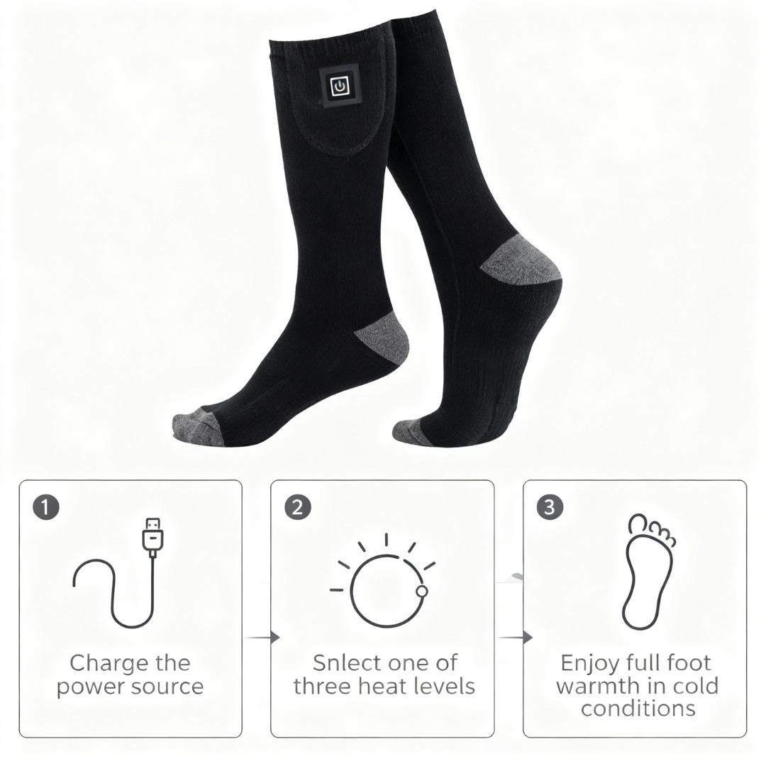 Ventra™ Premium Electric Socks Warmer (3 Warm Levels)