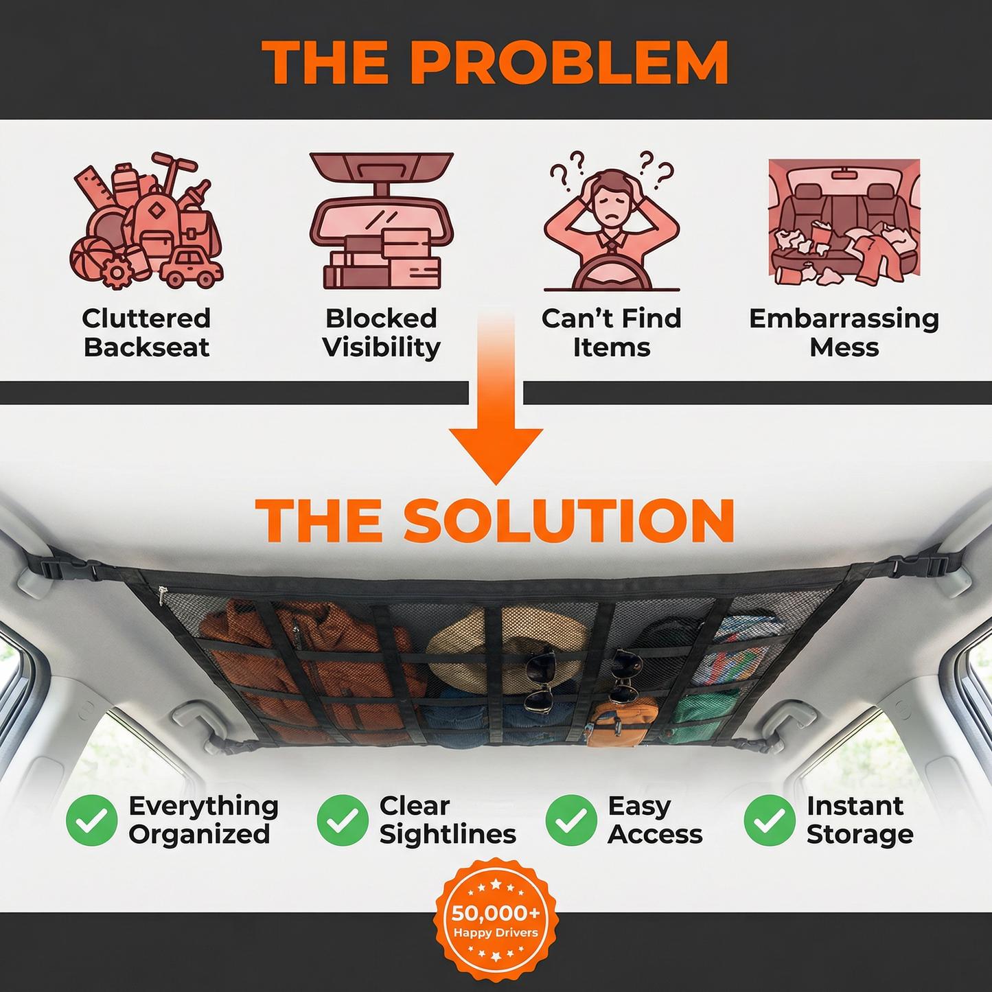 Ventra™ Car roof storage organizer