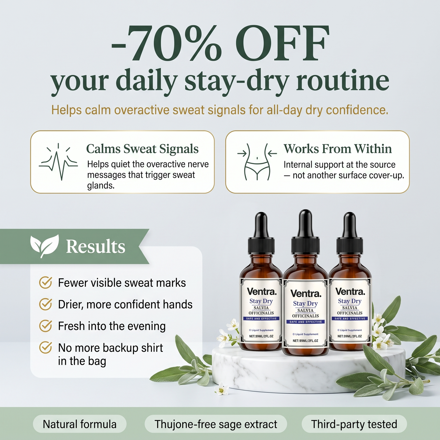 Stay Dry - Anti-SweatSage & Salvia Drops
