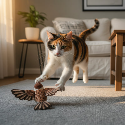 Interactive Flapping Bird Cat Toy