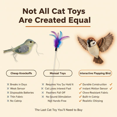 Interactive Flapping Bird Cat Toy