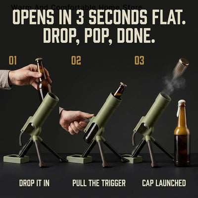 Mortar Beer Bottle Opener