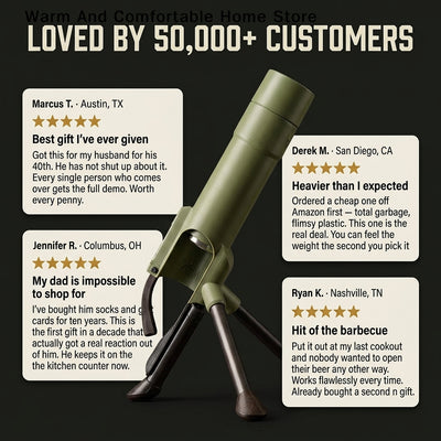 Mortar Beer Bottle Opener
