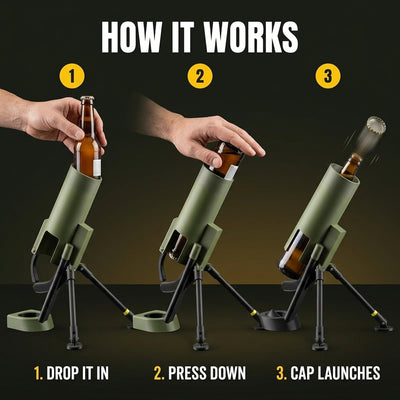 Mortar Style Beer Bottle Opener