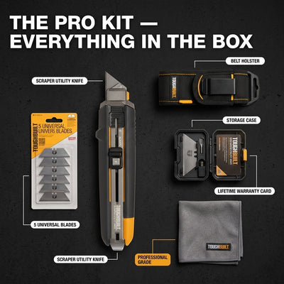 TOUGHBUILT 2-in-1 Scraper Utility Knife