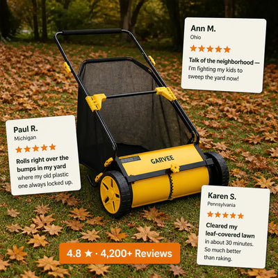 YardSweep Pro - 30-Inch Push Lawn Sweeper