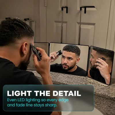 TrimView 360 - LED Self-Haircut Mirror