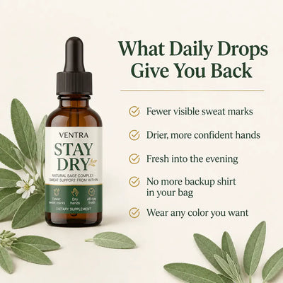 Stay Dry - Anti-Sweat Sage & Salvia Drops