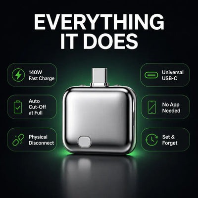 ChargeGuard - Auto Cut-Off Fast Charging Adapter