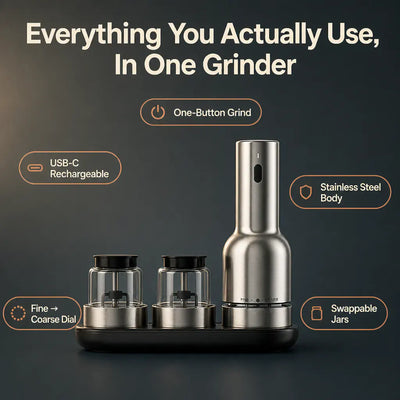GourmetMill - Electric Salt & Pepper Grinder