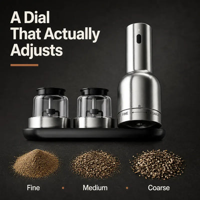 GourmetMill - Electric Salt & Pepper Grinder