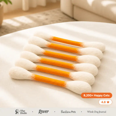 MegaSwabs - Giant Cotton Swab Cat Toys (6-Pack)