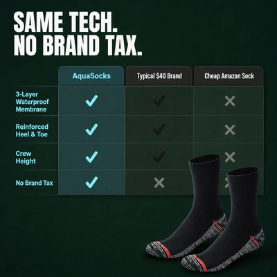 AquaSocks - Waterproof Breathable Hiking Socks