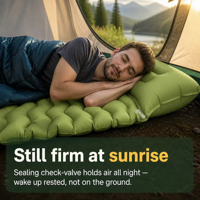 PumpRest - Camping Mattress with Built-In Foot Pump