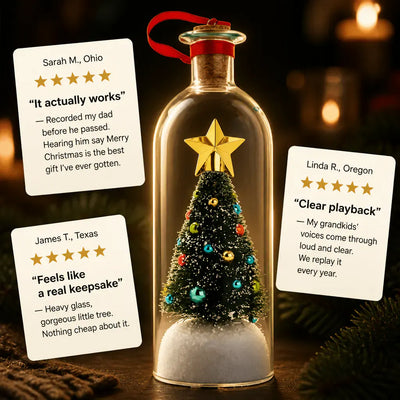 The Message Bottle - Recordable Christmas Ornament