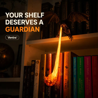 The Shelf Dragon - LED Book Guardian