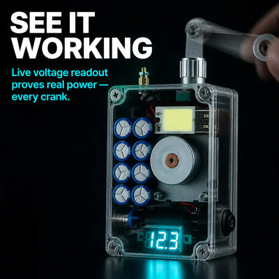 SparkCrank - Hand Crank Generator & Igniter
