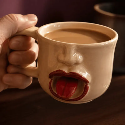 The Cheeky Tongue Mug - Ceramic Novelty Cup