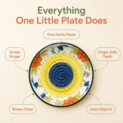 GingerGrind - Non-Slip Ceramic Grating Bowl