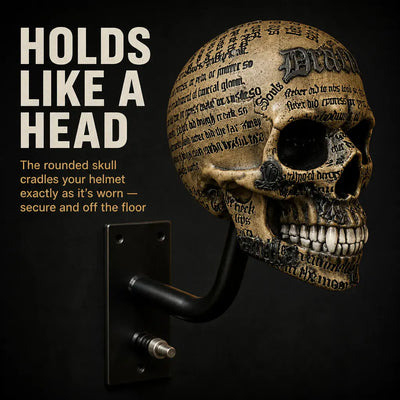 The Skull Helmet Mount - Wall Display Bracket