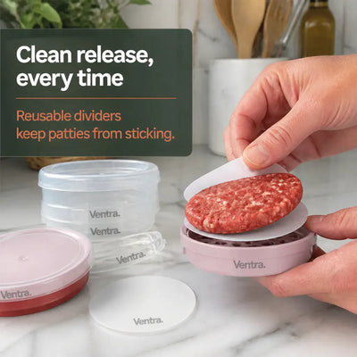 PattyPress 6-in-1 - Burger Press & Storage Set