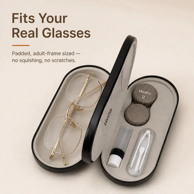 DuoCase - Wood-Grain Contact Lens & Glasses Case