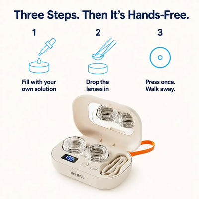 LensSonic - Ultrasonic Contact Lens Cleaner