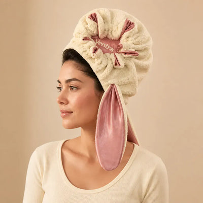 The Bunny Bonnet - Satin-Lined Sherpa Hood