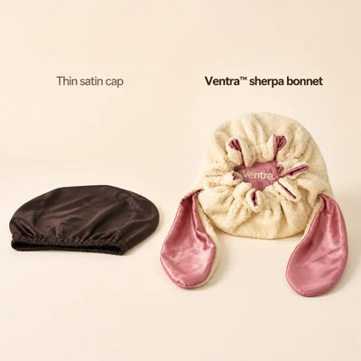 The Bunny Bonnet - Satin-Lined Sherpa Hood