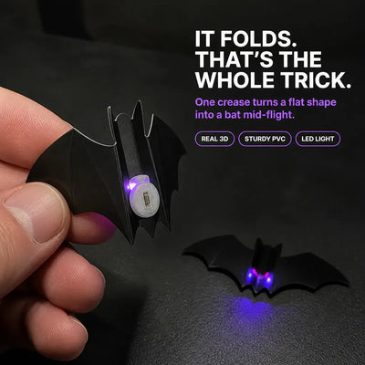 SpookGlow - 3D Bat & Spider Night Light Set