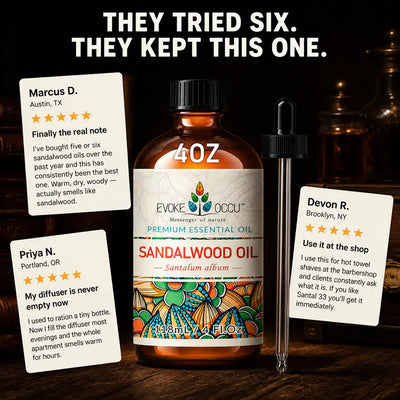 Sandalwood Essential Oil - 118ml for Diffuser & Skin