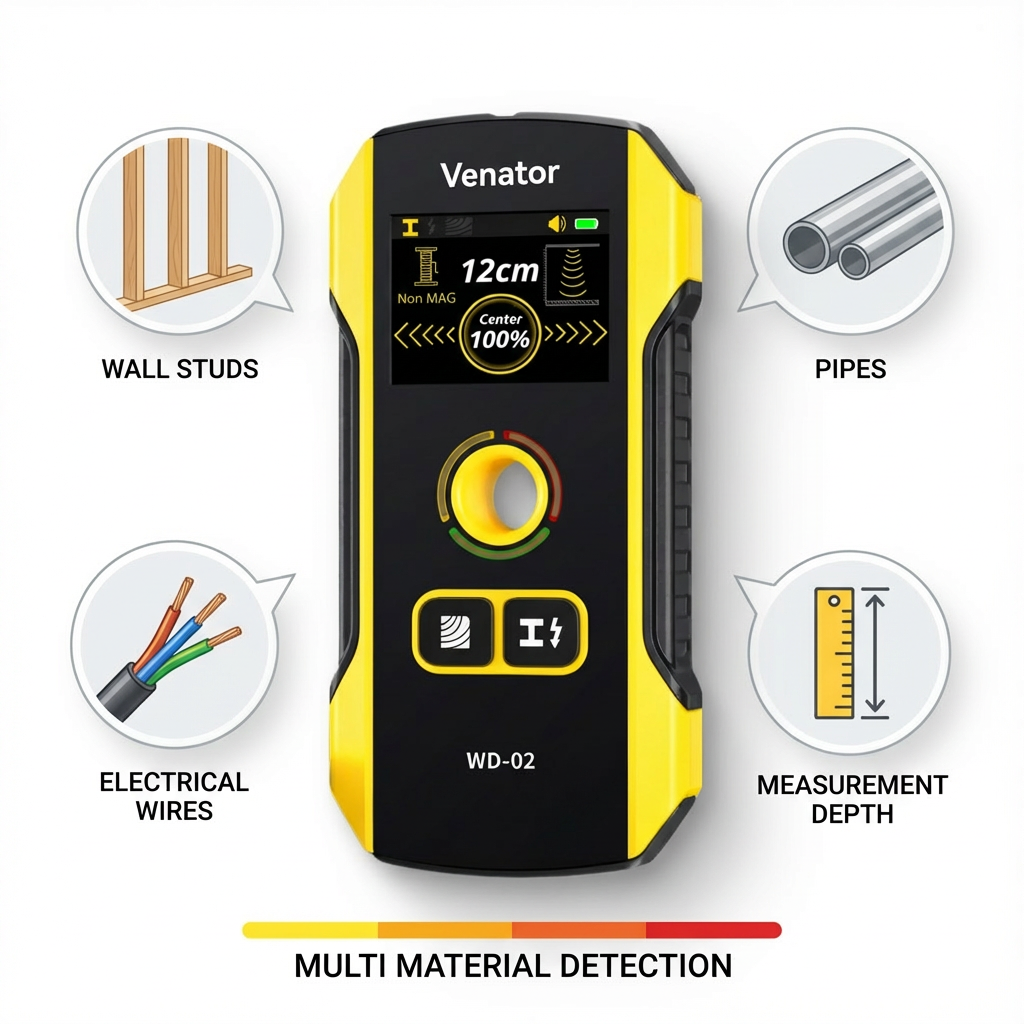 Ventra™ 6 in 1 Stud Finder Wall Scanner