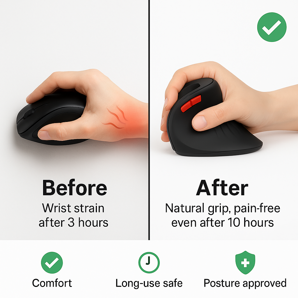 Ventra™ ComfortGlide Ergonomic Mouse