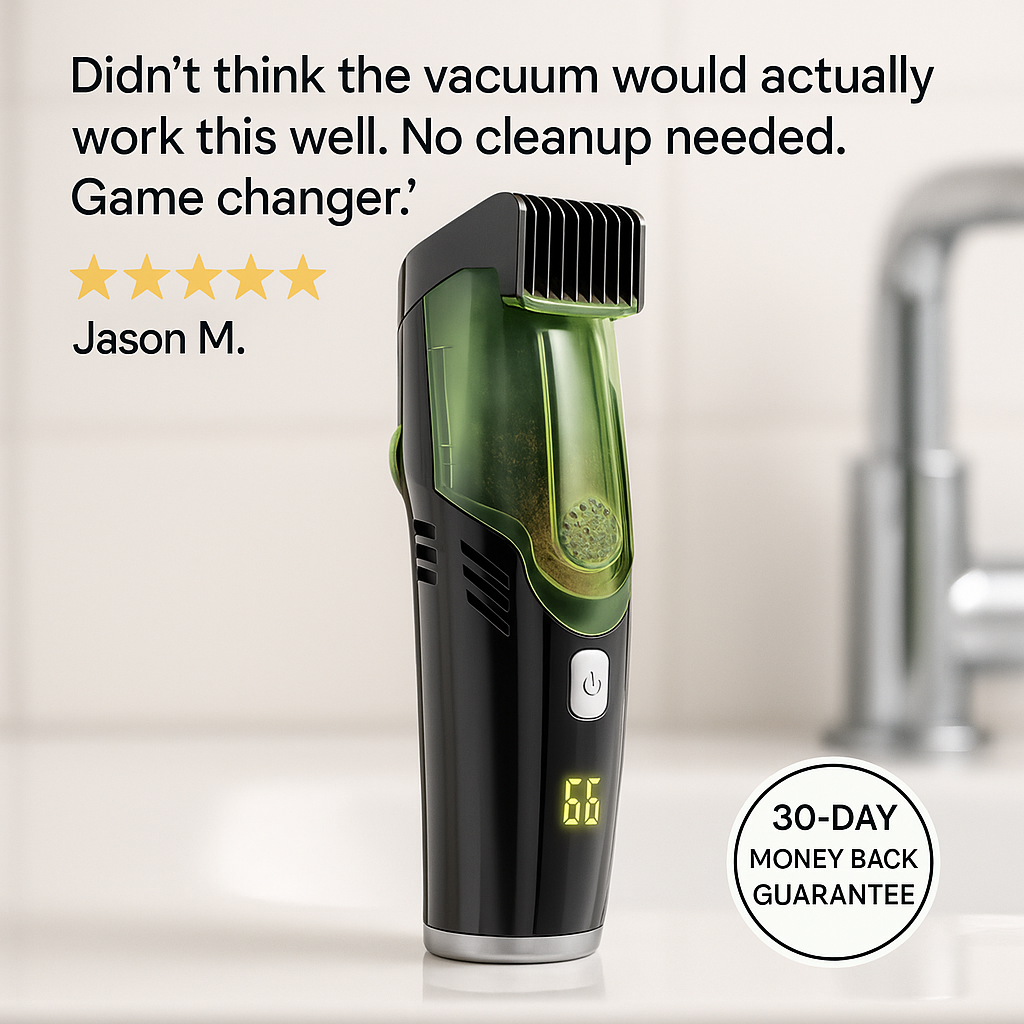 Ventra™ Vacuum Beard Trimmer V2 - Now Cordless!