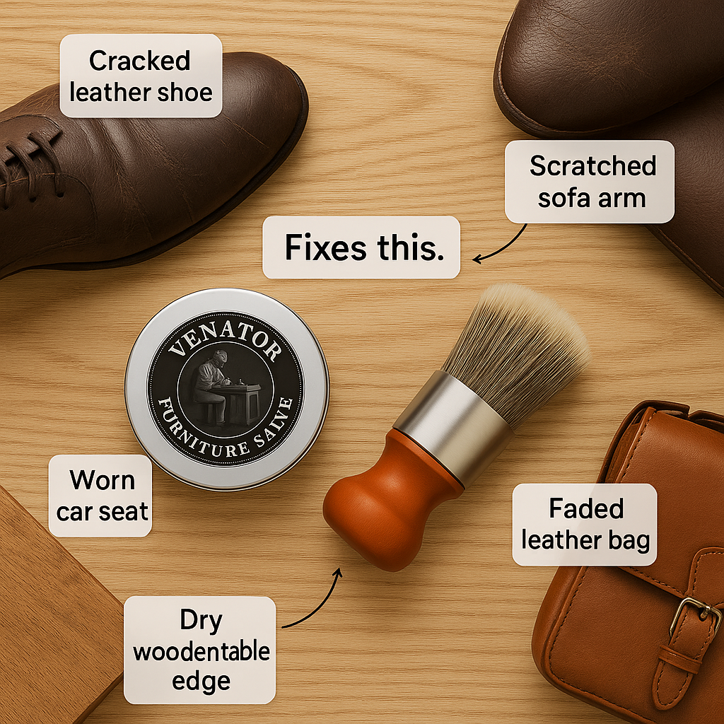 Ventra™ Leather & Furniture Repair Salve + Applicator Brush