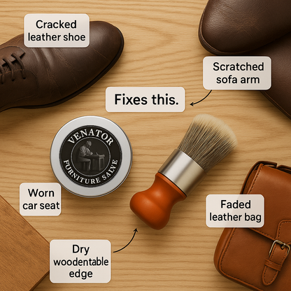 Ventra™ Leather & Furniture Repair Salve + Applicator Brush