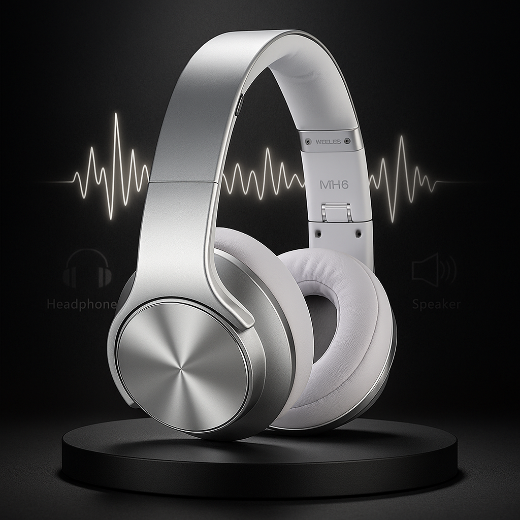 SonicFlip™ - Flip-to-Speaker Headphones