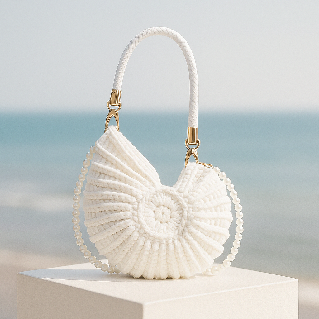Ventra™ Hand-Woven Luxury Shell Bag