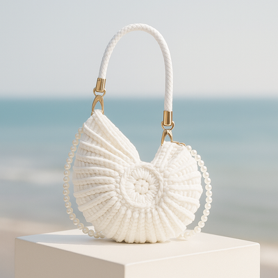 Ventra™ Hand-Woven Luxury Shell Bag