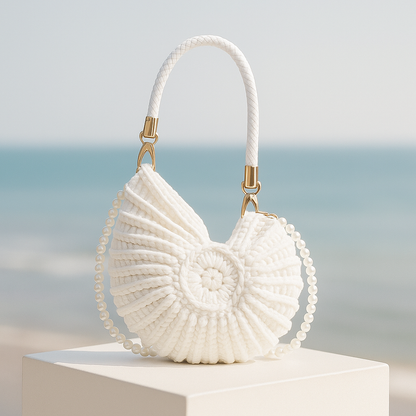 Ventra™ Hand-Woven Luxury Shell Bag