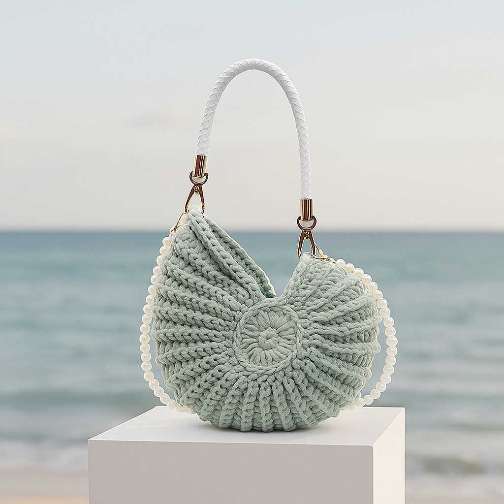 Ventra™ Hand-Woven Luxury Shell Bag