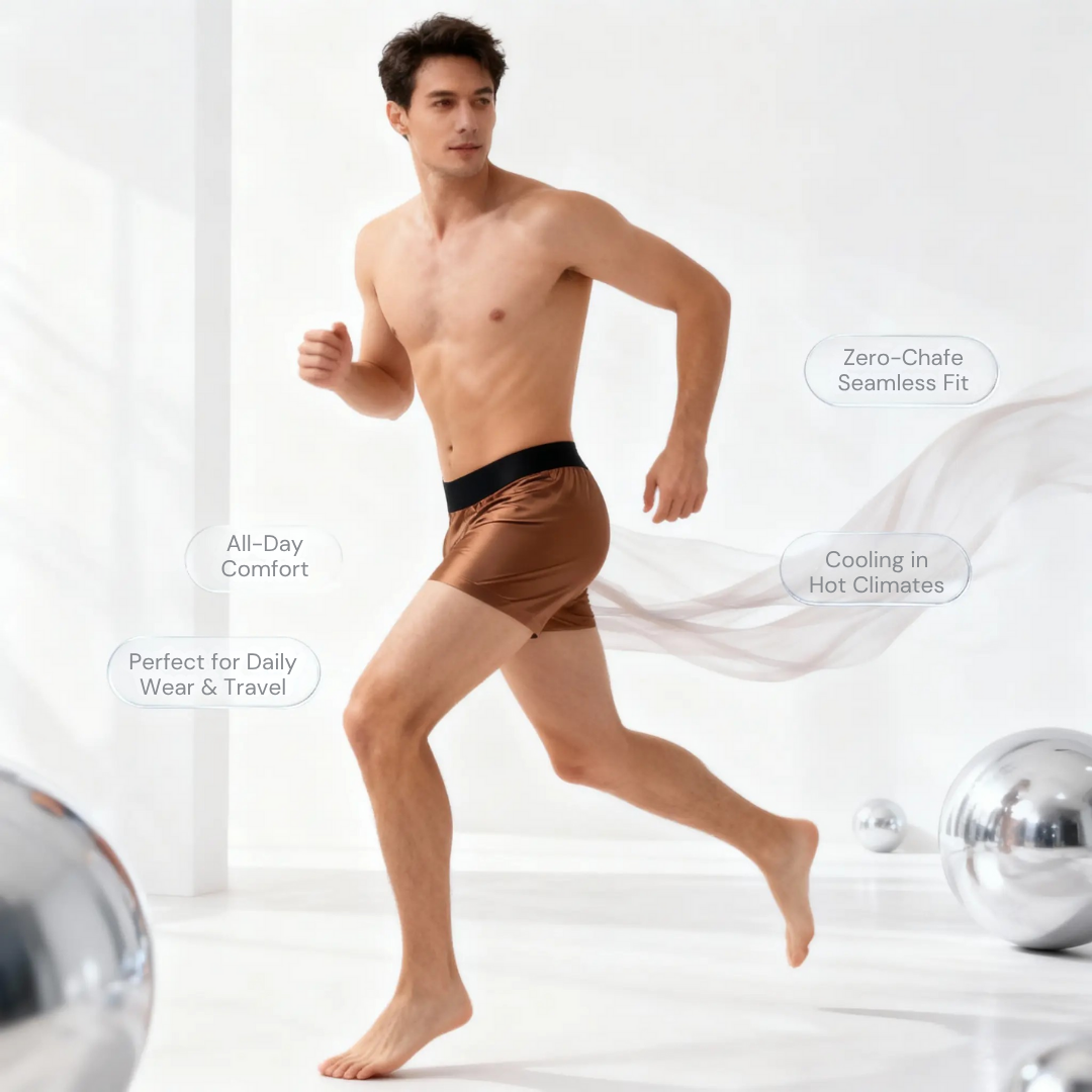 Premium Antimicrobial Silk Boxers