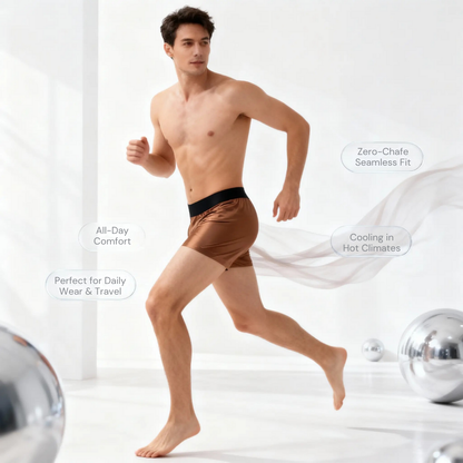 Premium Antimicrobial Silk Boxers