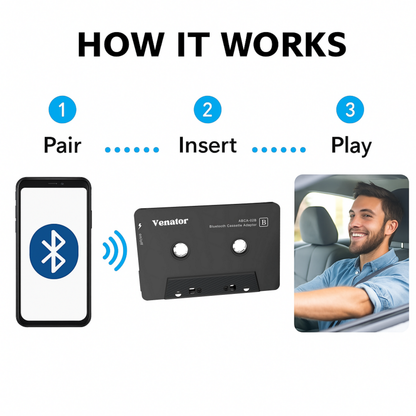 Ventra™ Bluetooth 5.0 Cassette Adapter