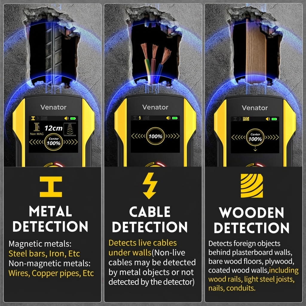 Ventra™ 6 in 1 Stud Finder Wall Scanner
