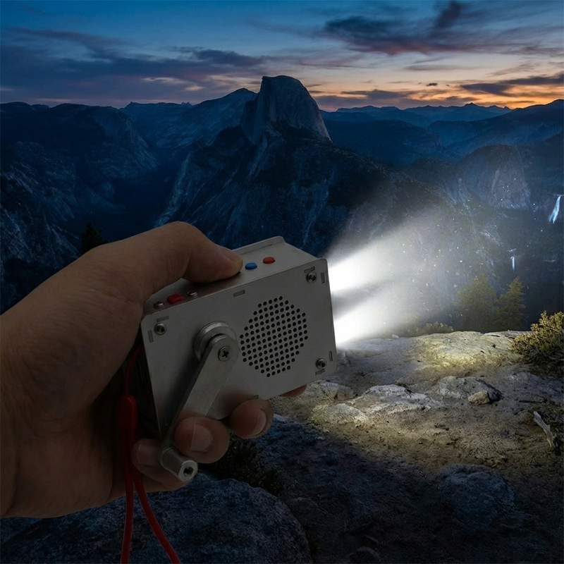 Press to Activate Light or Radio