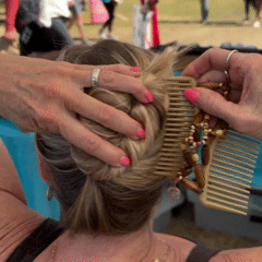 QuickClip Boho hair bun maker