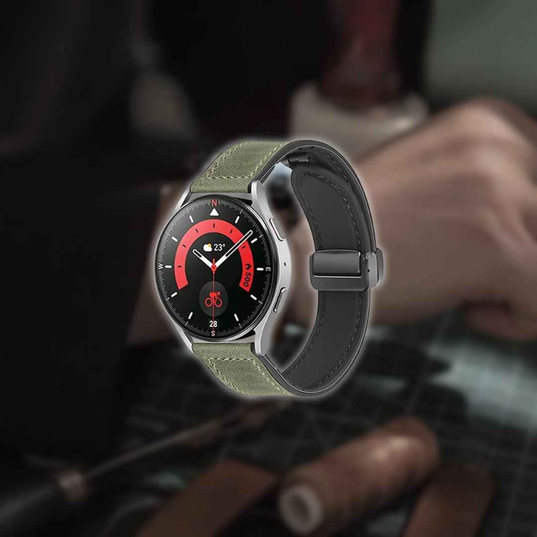 Ventra™ Real Buckle Leather Strap