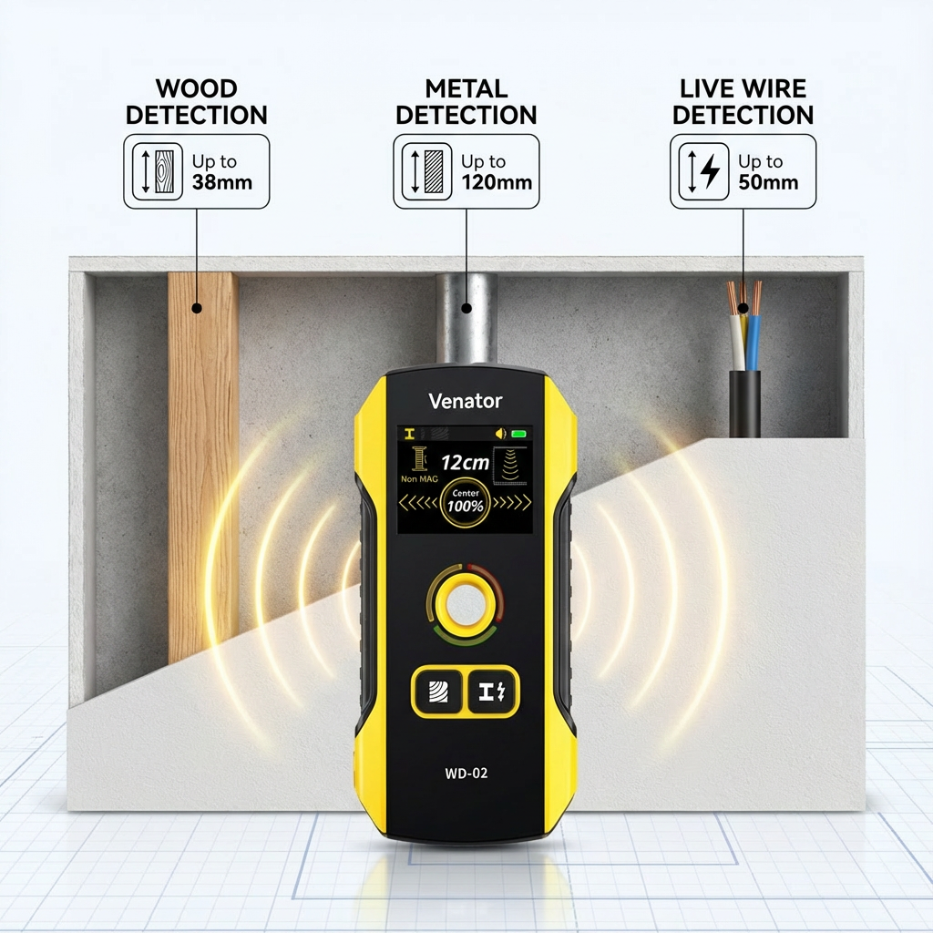 Ventra™ 6 in 1 Stud Finder Wall Scanner