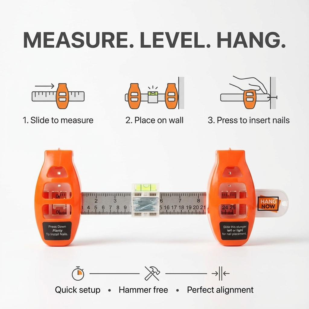 HangNow™ Premium Picture Hanging Device